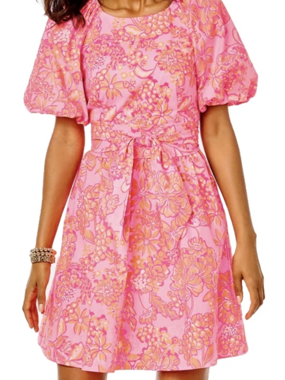 Lilly Pulitzer Knoxlie Mandevilla Baby Days Bloom Fit Flare Dress. Size 14. - Picture 6 of 7